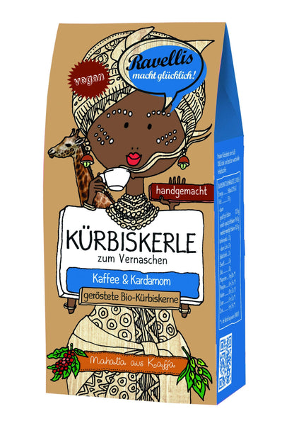 Geröstete Bio-Kürbiskerne - Kaffee & Kardamom